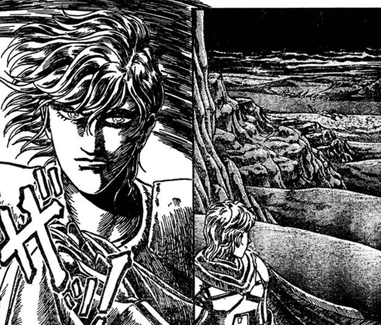 Miuranger Hauptcharakter guckt in die Kamera, danach in die Ferne